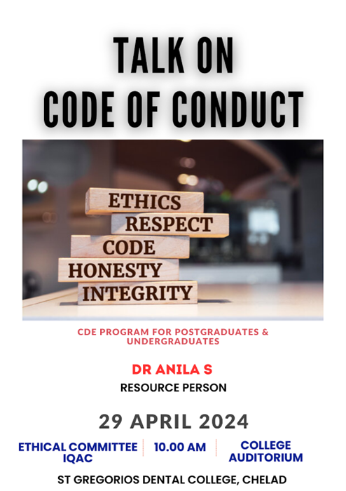 TALK ON CODE OF CONDUCT