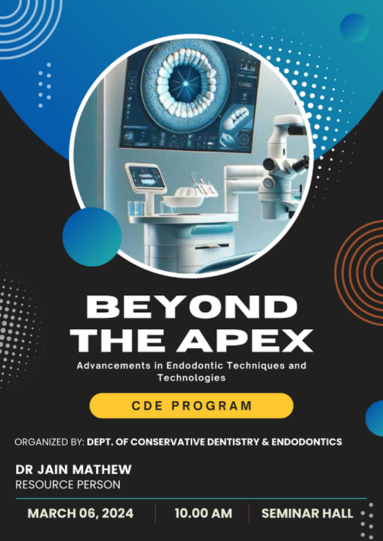 BEYOND THE APEX: ADVANCEMENTS IN ENDODONTIC TECHNIQUES AND TECHNOLOGIES