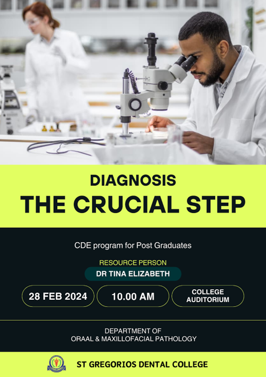 ORAL PATH DAY - DIAGNOSIS THE CRUCIAL STEP