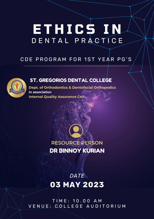 ETHICS IN DENTAL PRACTICE
