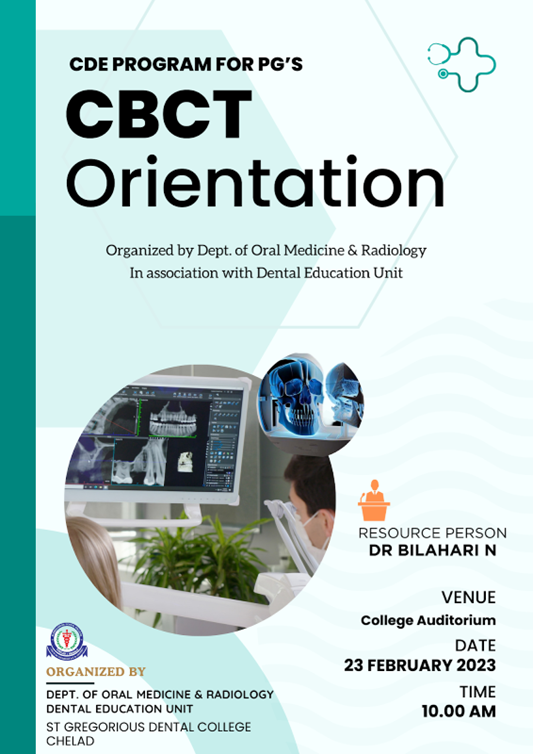 CBCT- ORIENTATION PROGRAM