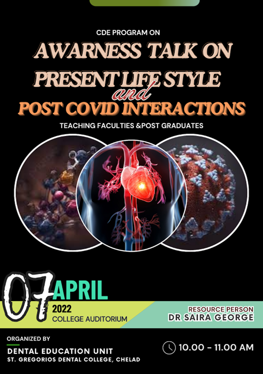 AWARENESS TALK ON PRESENT LIFESTYLE AND POST COVID INTERACTIONS