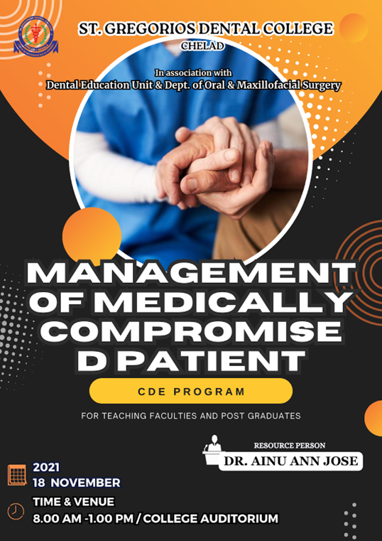 MANAGEMENT OF MEDICALLY COMPROMISED PATIENT
