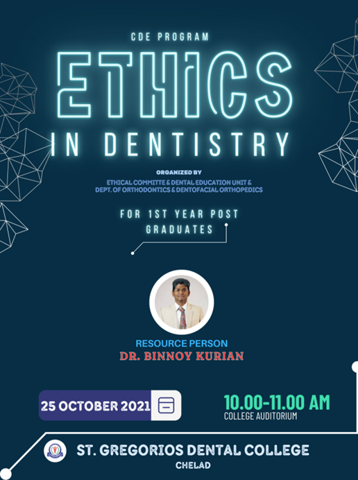 ETHICS IN DENTAL PRACTICE