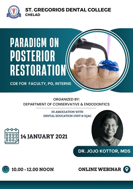 PARADIGM ON POSTERIOR RESTORATION