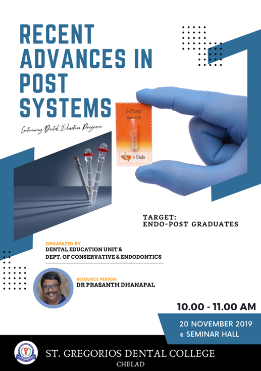RECENT ADVANCES IN POST SYSTEMS
