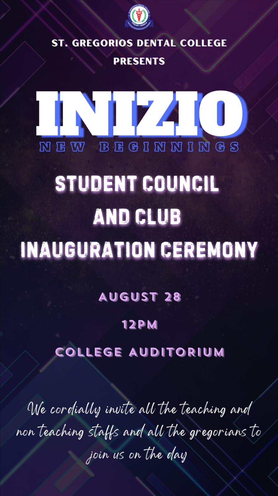 NEW STUDENTS COUNCIL INAUGURATION