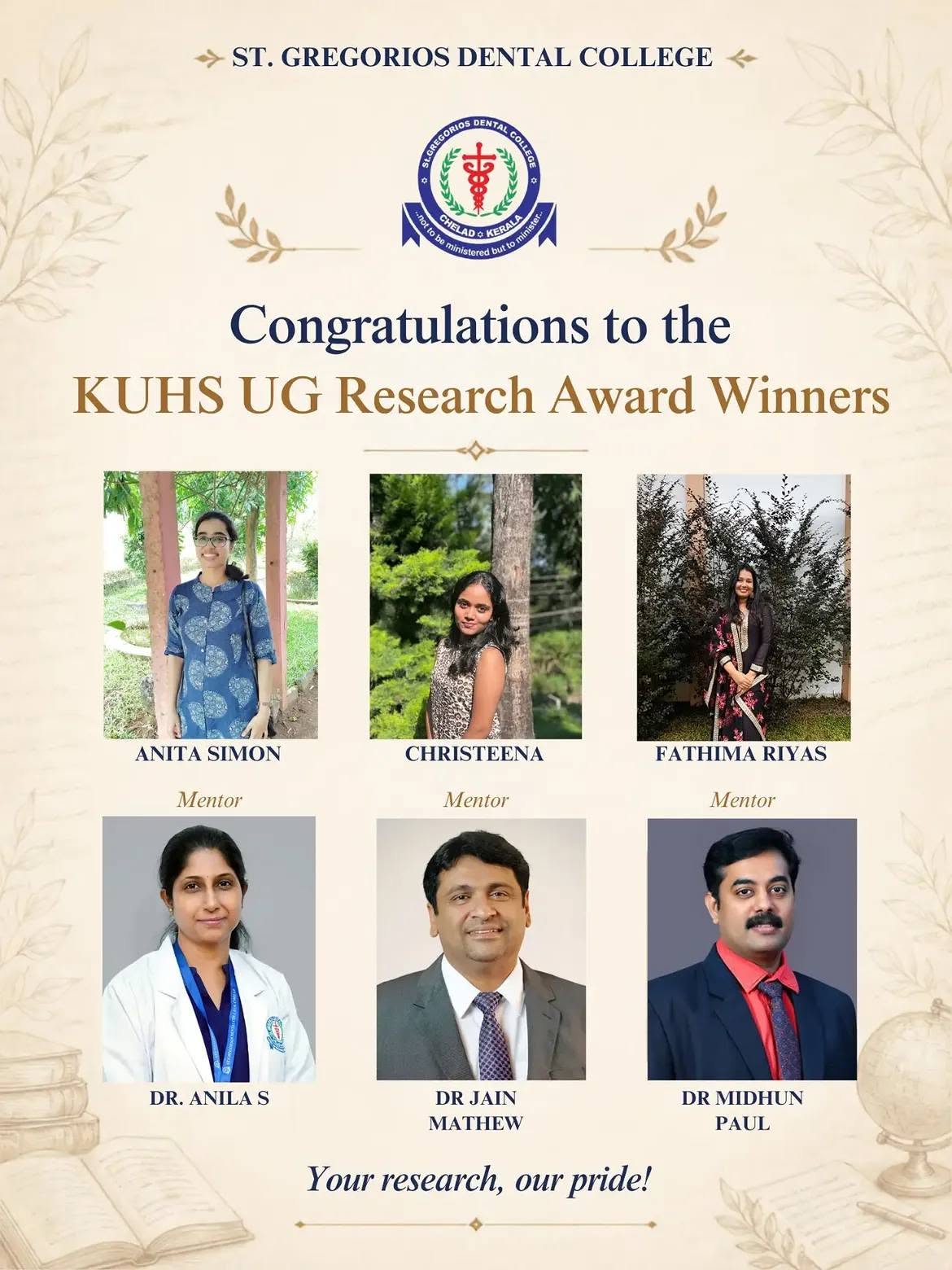 Kuhs Research Award Winners