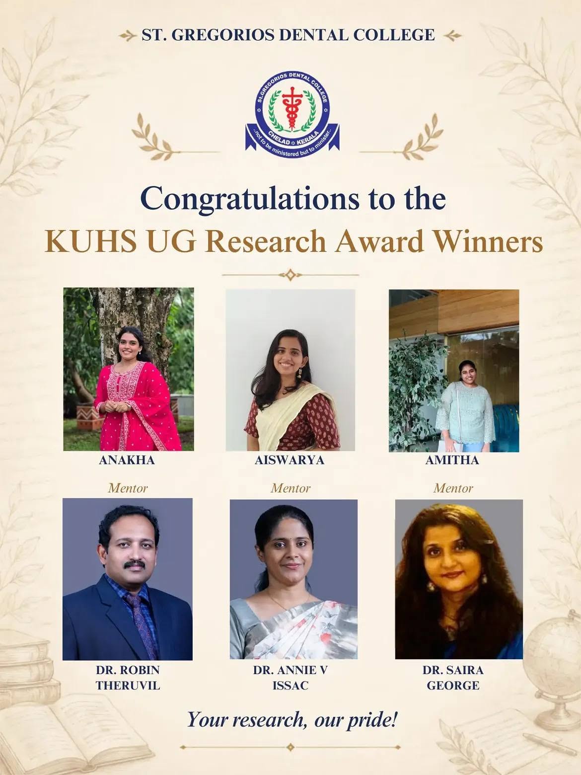 Kuhs Research Award Winners